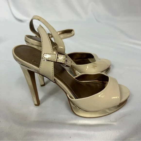 BCBGENERATION Nude and Gold Heels in Size 37.5/7.5 - Picture 4 of 6
